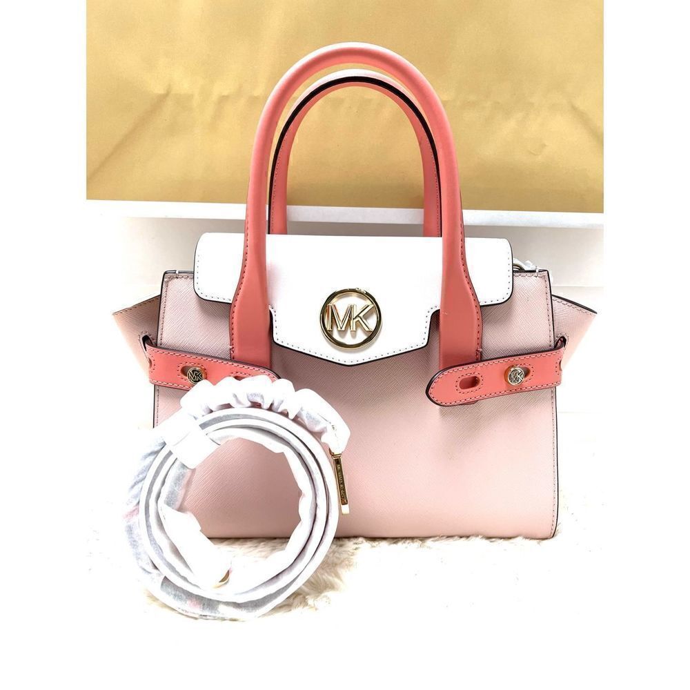 🔥🎁NWT! | Michael Kors CARMEN Flap Satchel Handbag Med Blush Msrp:$558.00